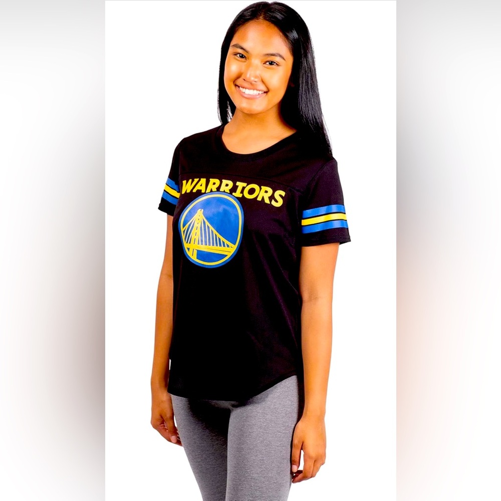 New Golden State Warrior Black and Blue Short Sleeve Tee